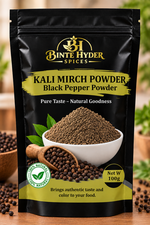 BINT E HYDER SPICE'S Kali Mirch Powder (Black Paper)– 100g